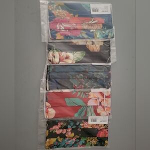 Johnny Was Silk/Cotton 5 Pack Face Masks NWT